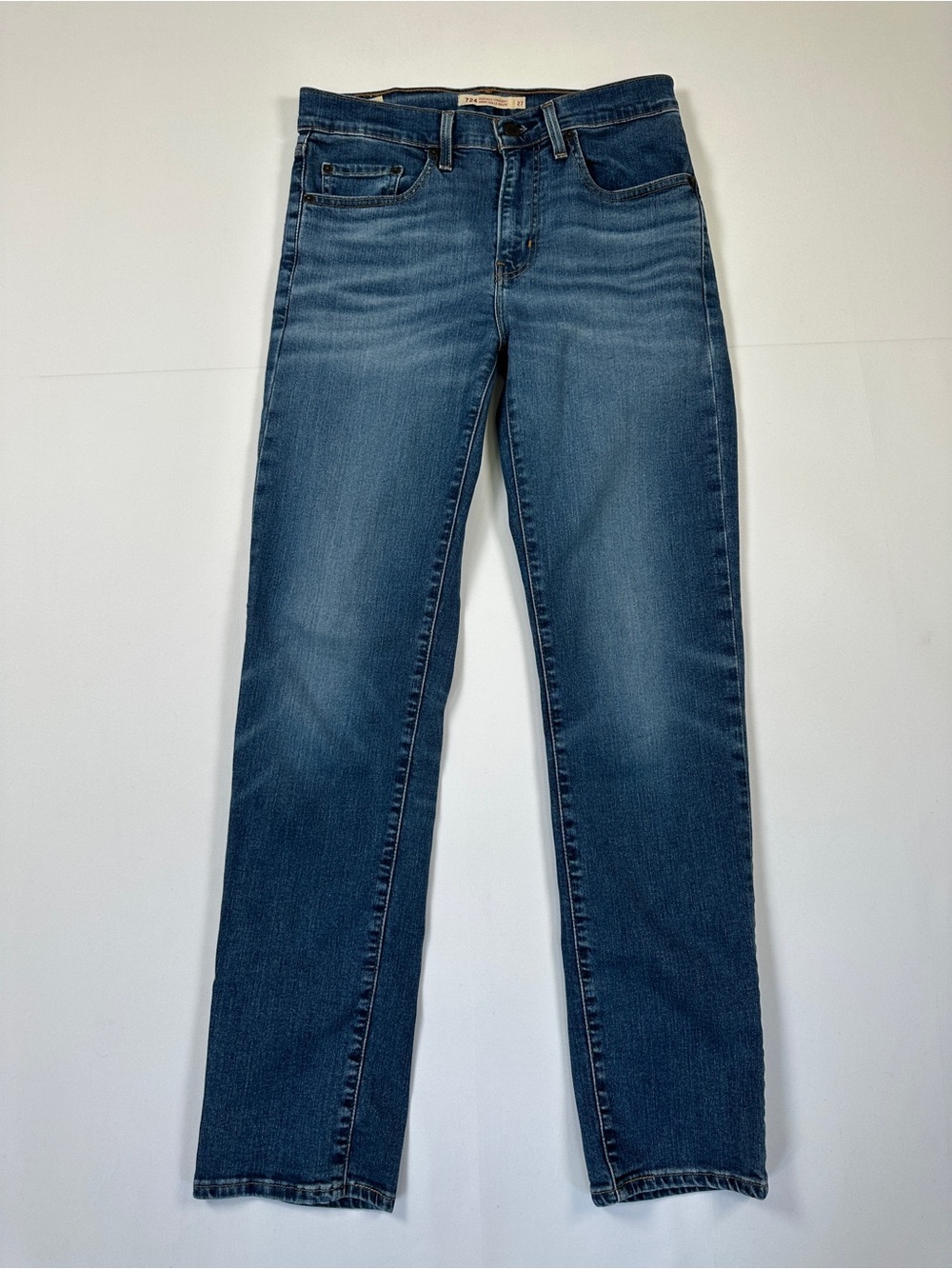 Levi’s 724 High Rise Straight Leg Jeans Light Wash Size 27